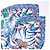 Carré 90 Hermès "LA MARCHE Du ZAMBEZE" in seta blu - vista 3