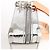 Borsa a tracolla Louis Vuitton Soft Trunk in tela Monogram argento M45885 Grigio - vista 8