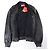 Giacca bomber in pelle e denim Diesel L-NYN nera, 50 IT Nero - vista 3