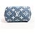 Louis Vuitton Speedy Micro Monogram Denim Handtasche in Blau Marineblau - vista 5