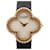 Van Cleef & Arpels Alhambra WTYB02B3 136574 YG & Leather QZ Watch with Shell-Face HH5655 Beige  - view 2