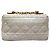 Borsa a tracolla Christian Dior Caro Small in pelle di vitello Bianco - vista 2