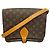 Borsa a tracolla Louis Vuitton Monogram Cartouchiere GM Marrone