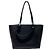 Borsa Tote Anagram Small in pelle nera Loewe Nero - vista 2