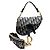 Borsa Saddle 2-way Christian Dior Blu navy