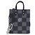 Borsa Louis Vuitton Damier Checkerboard Sac Plat XS Nero