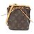 Noe Borsa a tracolla Louis Vuitton Monogram Nano Noé Marrone