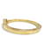 Bracciale rigido GUCCI Blondie con G interlocking e strass D'oro - vista 3