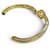 Bracciale rigido GUCCI Blondie con G interlocking e strass D'oro - vista 7