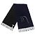 Hermès Stola HERMES Cheval au Tre in cashmere e pelle Nero Blu navy - vista 3