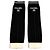 Chanel 24C Coco Mark Logo Design Beinstulpen aus Rippstrick Schwarz Weiß