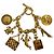 Bracciale Rigido Chanel Vintage con Ciondolo Icona in Metallo D'oro