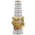 Bracciale Rigido Chanel Vintage con Ciondolo Icona in Metallo D'oro - vista 9