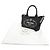 Tote Borsa a mano e spalla 2-Way Prada 1BG439 in canapa e pelle con logo triangolare Nero - vista 2