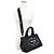 Tote Borsa a mano e spalla 2-Way Prada 1BG439 in canapa e pelle con logo triangolare Nero - vista 3