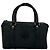 GUCCI Vintage Micro GG Logo Lederhandtasche Schwarz