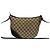 Borsa a tracolla Gucci in tela GG e pelle Marrone - vista 3