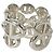Hermès Hermes Enchainée GM Silver Bandring Silber - Ansicht 6