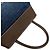 Borsa Tote Chanel Coco Mark Stitch in denim e pelle Marrone Blu - vista 4
