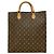 Louis Vuitton Sac Plat Monogram Tote Bag Marrone