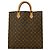 Louis Vuitton Sac Plat Monogram Tote Bag Marrone - vista 3