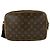 Borsa a tracolla Louis Vuitton Reporter PM Monogram Logo Pattern in pelle Marrone - vista 3