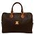 Céline Celine Vintage Macadam Blazon Pattern Handtasche Braun