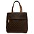 Céline CELINE Vintage Macadam Blazon Pattern Triomphe Leder Handtasche Mini Tote Bag Braun