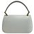 Céline CELINE Vintage Logo Handtasche aus Leder mit Gancini-Hardware Weiß - Ansicht 3