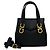 Borsa in pelle Gancini Salvatore Ferragamo Nero