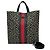 Borsa a spalla Gucci GG Kaleido Sherry Line Nero Rosso Verde