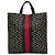 Borsa a spalla Gucci GG Kaleido Sherry Line Nero Rosso Verde - vista 3