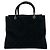Bolso de mano Gucci Bamboo Line en lona con estampado GG Logo Negro