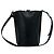 Borsa a tracolla in pelle Loewe Gate Bucket Anagram Nero