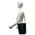 Borsa a tracolla in pelle Loewe Gate Bucket Anagram Nero - vista 2