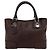Loewe Fusta Anagram Logo Pattern Lederhandtasche Braun