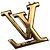 Louis Vuitton Portachiavi e Charm per borsa LV Facette in metallo dorato D'oro - vista 4