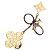 Louis Vuitton Portachiavi e charm per borsa Fleur de Monogram in metallo dorato D'oro - vista 3