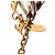 Louis Vuitton Portachiavi e charm per borsa Fleur de Monogram in metallo dorato D'oro - vista 5