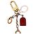 Louis Vuitton Portachiavi Cadenas in metallo oro e rosso D'oro - vista 3