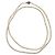 Autre Marque Collana lunga in perle d'acqua dolce bianche 7mm con chiusura a fiore argentata cm 135 Bianco