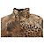 Autre Marque Chaqueta LEONARD de lana y seda con estampado de leopardo Castaño Negro - vista 3