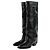 Fendi Minerva Lederstiefel Schwarz