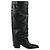 Fendi Minerva Lederstiefel Schwarz - Ansicht 4