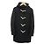 Autre Marque Abrigo Duffle de lana Melton Drawer Negro