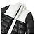 Autre Marque Chaqueta de Plumas de Cuero Coal Black Negro Blanco - vista 5