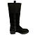Autre Marque Sartore Leder-Wildleder-Stiefel Schwarz - Ansicht 4