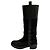 Autre Marque Sartore Leder-Wildleder-Stiefel Schwarz - Ansicht 5