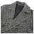 Autre Marque Abrigo Chester de lana con espiga ESTNATION Negro - vista 5