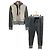 Autre Marque Conjunto Luftrobe Sweat Zip Hoodie Easy Pants Castaño